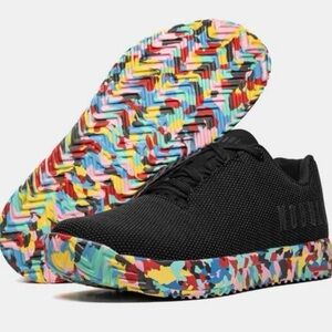 NOBULL Black Outwork Training Sneakers with colorful Sole